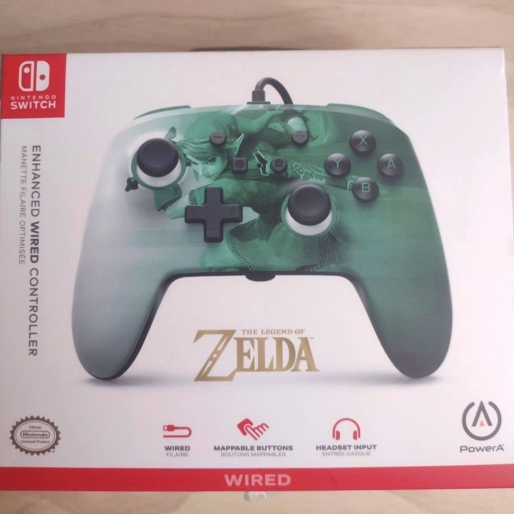 Legend of Zelda Link Twilight Princess Art Wired Controller Nintendo Switch
